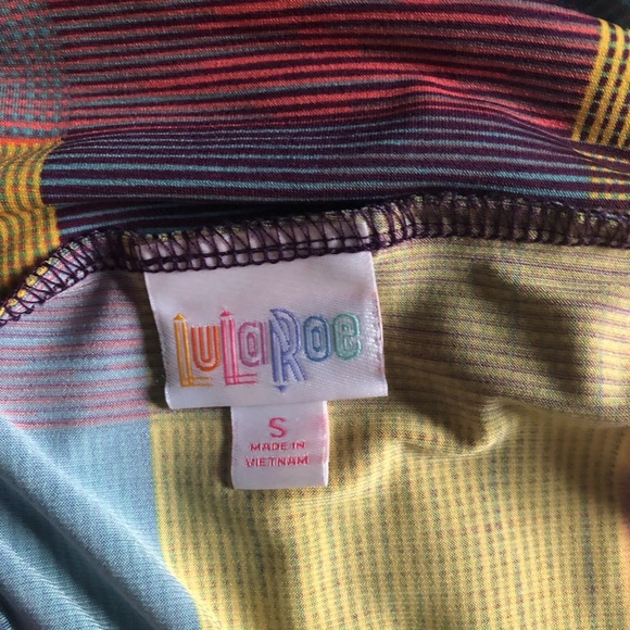 Lularoe Azure Hippie Patchwork Swing Skirt - Picture 2 of 2